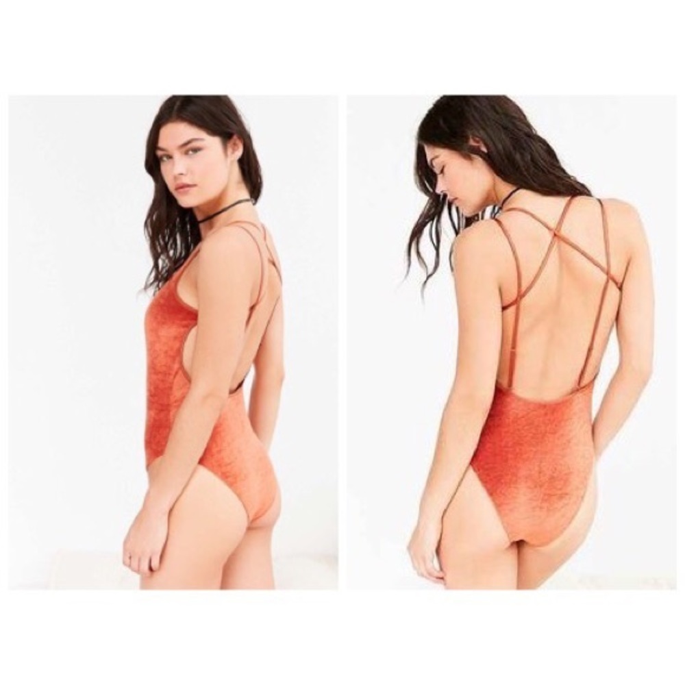 New | Urban Outfitters | Velour Bodysuit